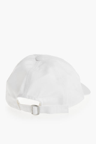 Solid Baseball Cap With Fox Embroidery