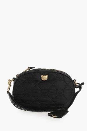 COUTURE! Quilted Nylon Clutch with All-Over Teddy Embroidery