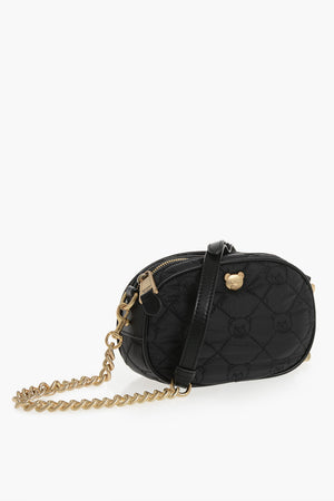 COUTURE! Quilted Nylon Clutch with All-Over Teddy Embroidery