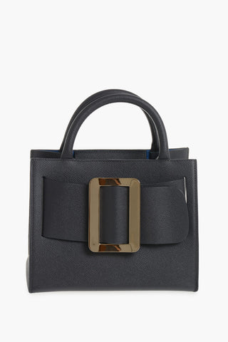 Borsa a Mano BOBBY in Pelle Saffiano con Maxi Fibbia Dorata