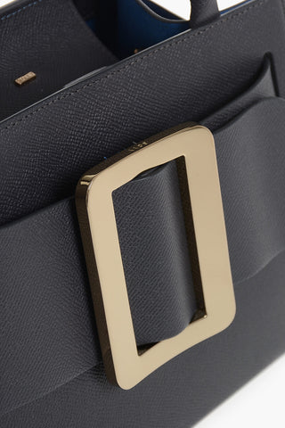 Borsa a Mano BOBBY in Pelle Saffiano con Maxi Fibbia Dorata