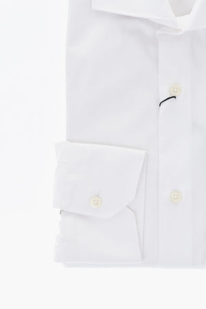 Camicia In Cotone Con Collo Francese