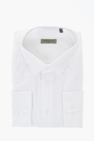 CIRCLE Camicia in Popeline di Cotone con Collo Italiano