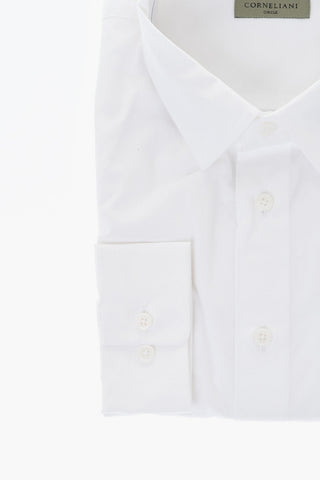 CIRCLE Camicia in Popeline di Cotone con Collo Italiano