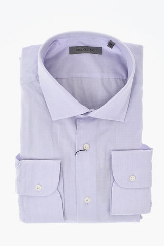 Camicia in Tinta Unita con Collo Francese