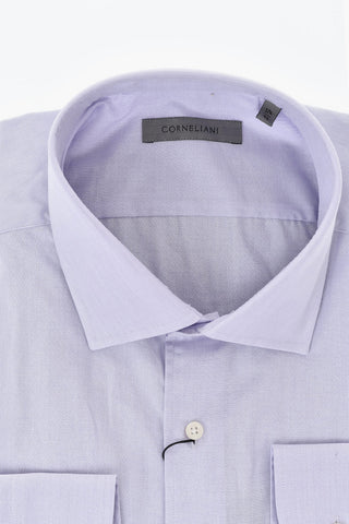 Camicia in Tinta Unita con Collo Francese