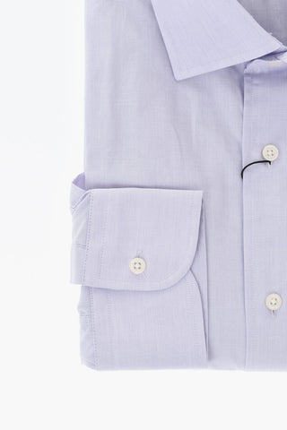 Camicia in Tinta Unita con Collo Francese