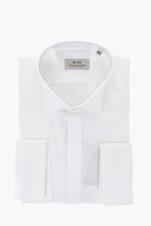 CC COLLECTION Cotton Poplin Shirt With Diplomatic Collar