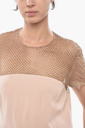 Jumpsuit ALYSHA With Mesh And Rhinestone Detail