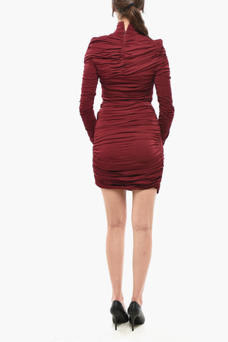 Drapiertes Minikleid FAYE in Uni