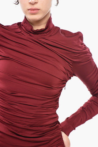 Drapiertes Minikleid FAYE in Uni