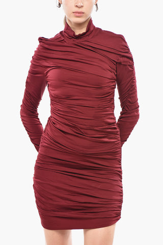 Drapiertes Minikleid FAYE in Uni