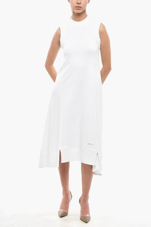 Sleeveless Midi Sweatshirt Dress