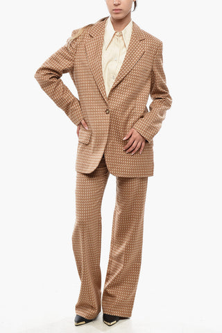 Blazer ELAINE aus Wolle mit geometrischem Muster