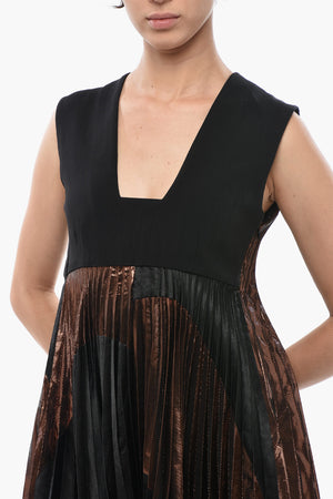 Ärmelloses Kleid LUELLA mit Lurex-Details