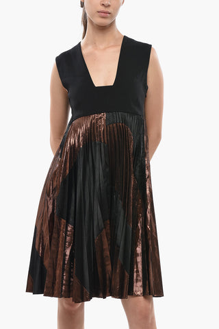 Ärmelloses Kleid LUELLA mit Lurex-Details
