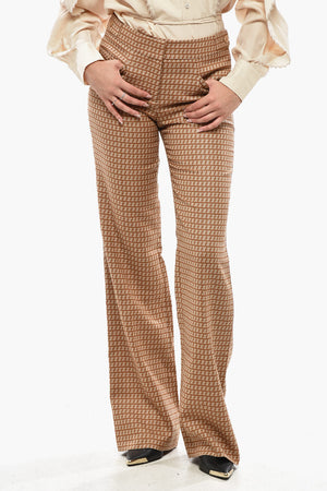 Pantaloni CLAUDIA In Lana Monogram