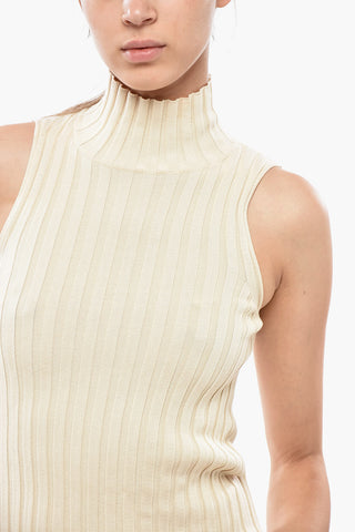 Midikleid aus Rippstrick