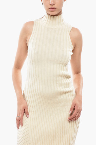 Midikleid aus Rippstrick