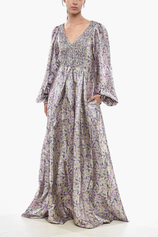 Maxi Dress LAVANYA in Lurex Motivo Floreale
