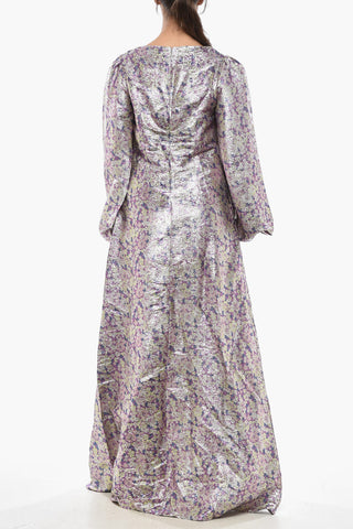 Maxi Dress LAVANYA in Lurex Motivo Floreale