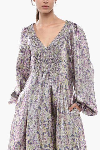 Maxi Dress LAVANYA in Lurex Motivo Floreale