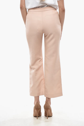 Pantaloni Cropped Fit CARLIE in Misto Lana