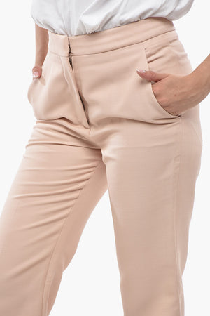Pantaloni Cropped Fit CARLIE in Misto Lana