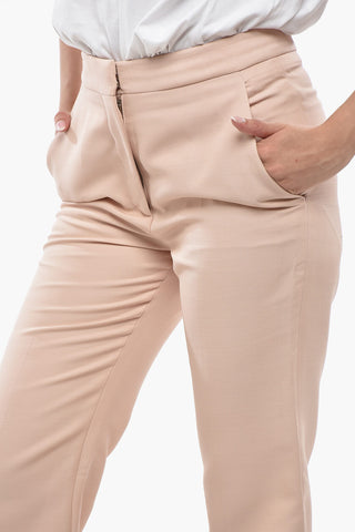 Pantaloni Cropped Fit CARLIE in Misto Lana