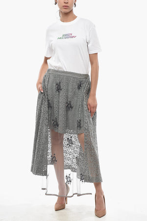 ISABELLA Long Skirt With Mesh Detail