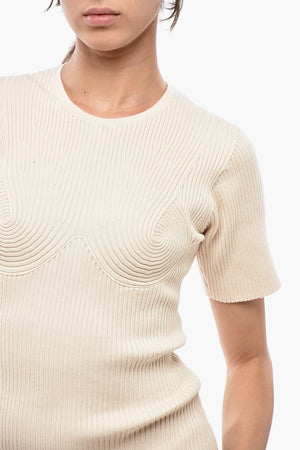 Vestito Attillato a Costine