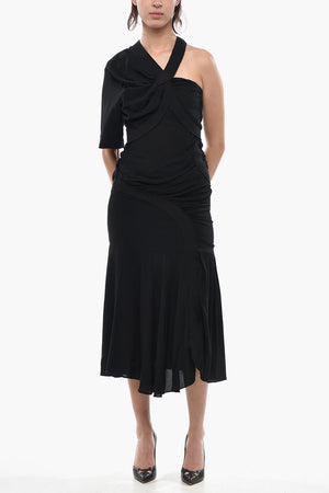 Vestito Monospalla EMMELINE con Drappeggi