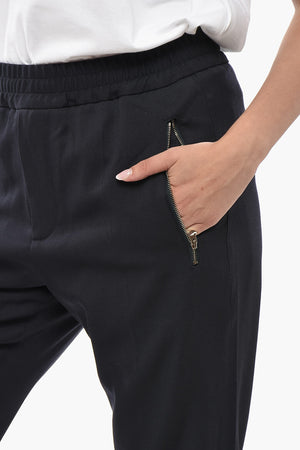 Hose Regular-Fit aus Wolle mit Reißverschlusstaschen
