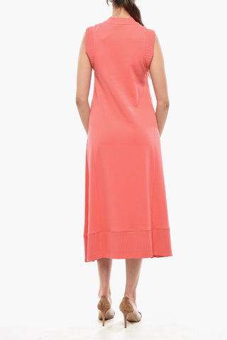Flared Sweatshirt Dress REFIBRA Sleeveless
