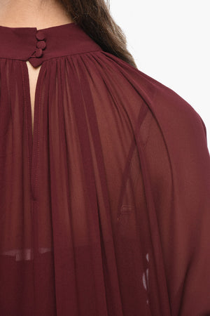 Ausgestelltes Kleid TIFFANY transparent mit Unterkleid
