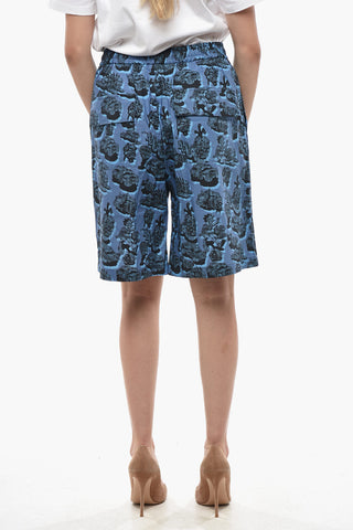Patterned Lightweight Cotton Shorts TIMOTHY With Elastic Waist