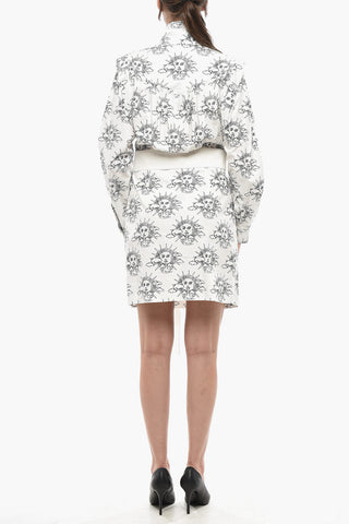 Long-Sleeve Shirt Dress YVONNE With Contrast Graphic Print