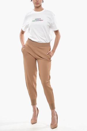 Pantaloni COMPACT Elasticizzati A Vita Alta