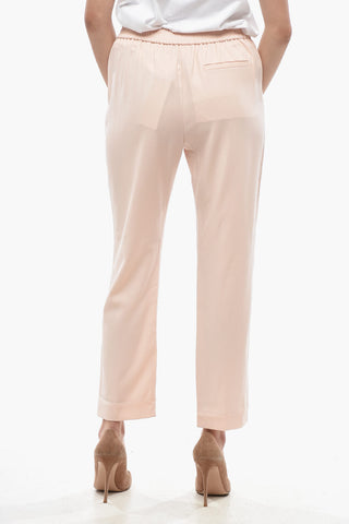 Pantaloni Regular Fit in Lana con Tasche a Zip