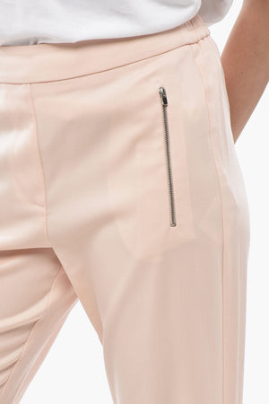 Pantaloni Regular Fit in Lana con Tasche a Zip