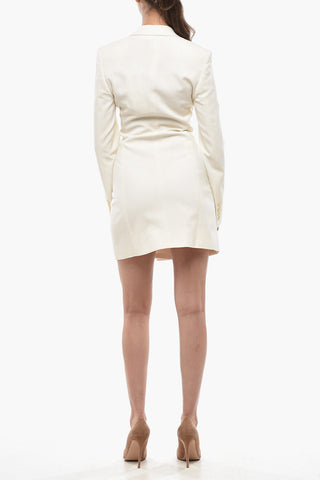 Doppelreihiges Blazerkleid mit spitzem Revers