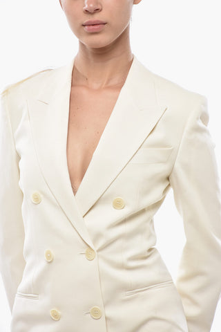 Doppelreihiges Blazerkleid mit spitzem Revers
