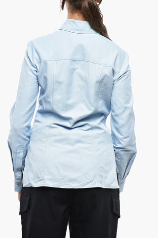 Bluse ZANA Aus Leinenmischung Mit Saumschlitzen