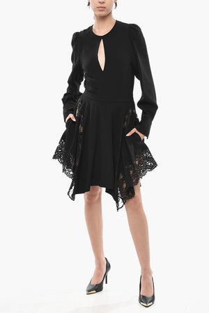 Ausgestelltes Kleid CELESTE mit Spitzeneinsätzen