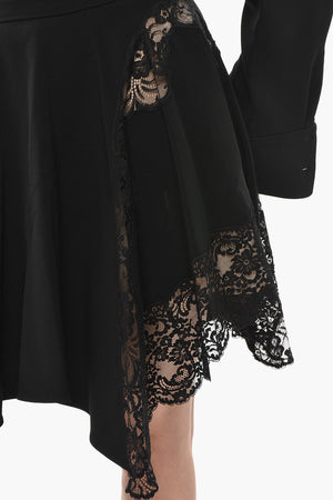 Ausgestelltes Kleid CELESTE mit Spitzeneinsätzen