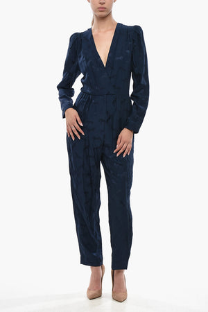 Silk-Blend Jacquard Jumpsuit MICHELE