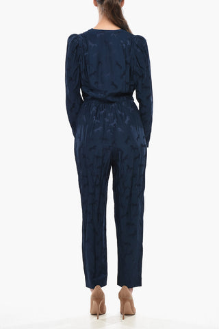 Silk-Blend Jacquard Jumpsuit MICHELE