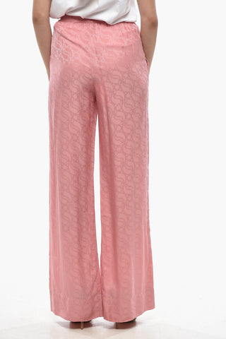 Palazzo-Hose Aus Seidenmischjacquard
