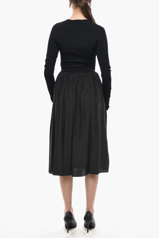 Midi-Kleid TECHNICAL mit vorderem Cut-out