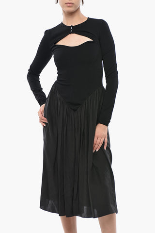 Vestito Midi TECHNICAL con Cut-out Frontale